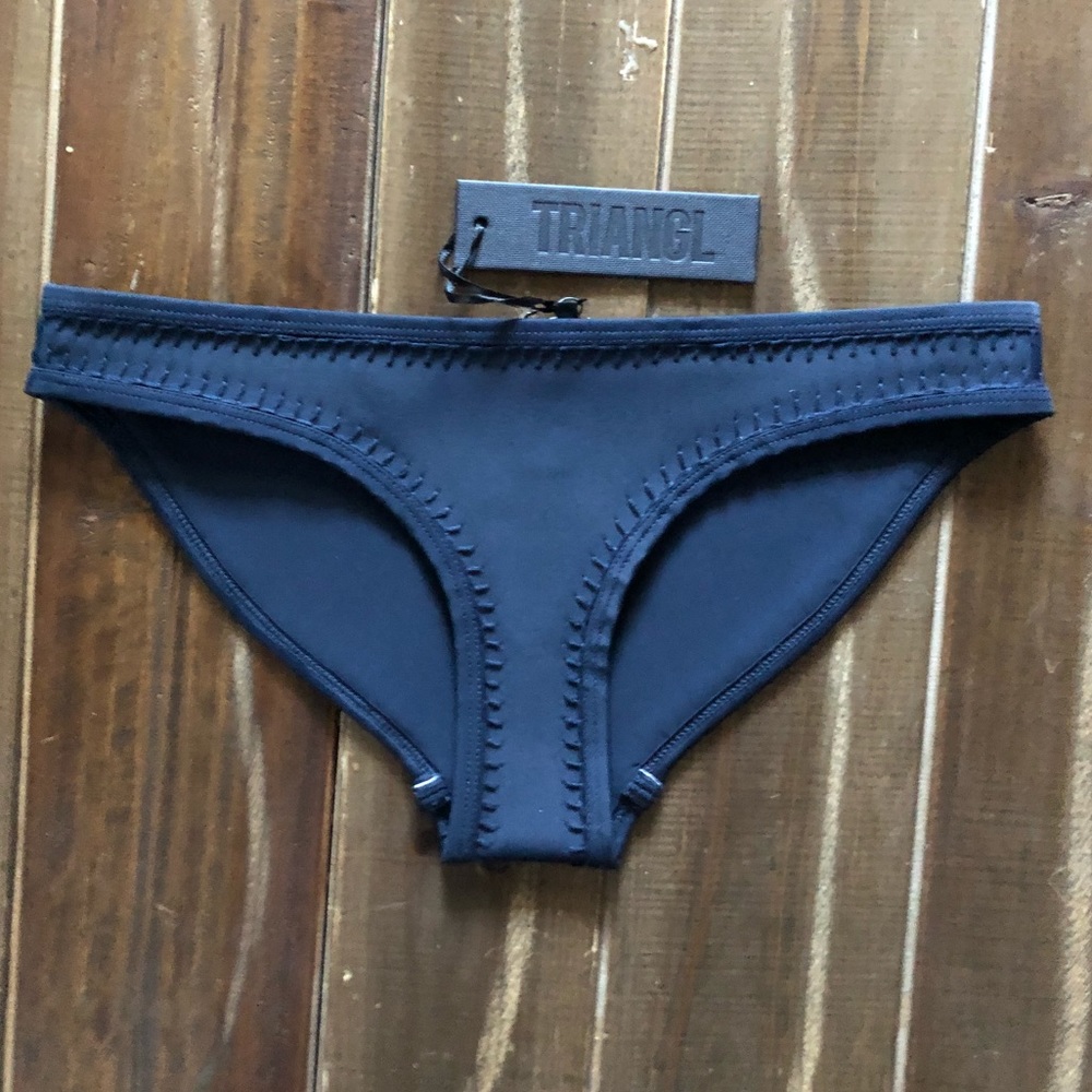 Auth Triangl Navy Crochet bottoms, worn once
